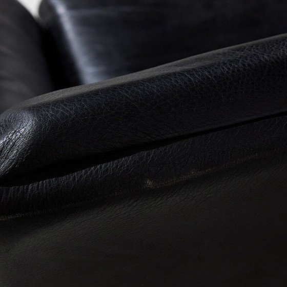 Image 1 of Vintage 2-zitsbank "Ds 2011" in leer voor De Sede, Zwitserland 1970