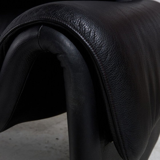 Image 1 of Vintage 2-zitsbank "Ds 2011" in leer voor De Sede, Zwitserland 1970