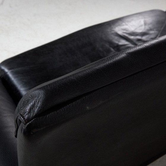 Image 1 of Vintage 2-zitsbank "Ds 2011" in leer voor De Sede, Zwitserland 1970