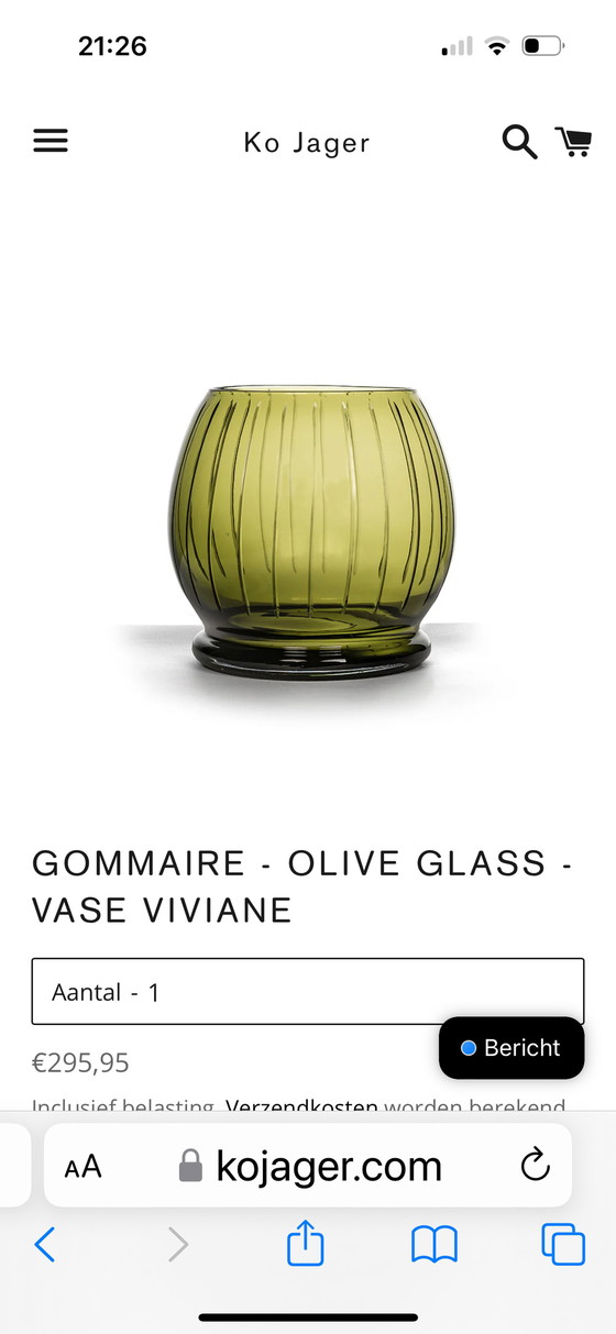 Image 1 of Gommaire vaas Viviane glas