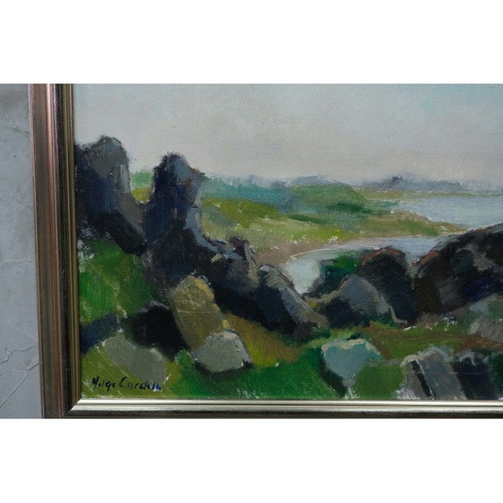 Image 1 of Zweeds vintage schilderij van Helge Cardell, jaren 1960