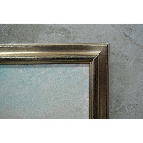 Image 1 of Zweeds vintage schilderij van Helge Cardell, jaren 1960