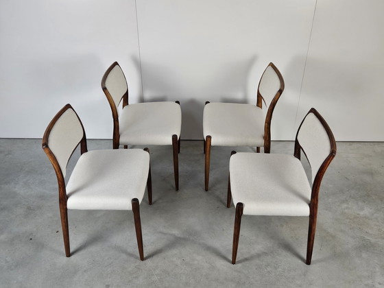 Image 1 of Vintage Deense Stoelen Niels Otto Møller