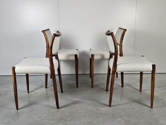 Image 1 of Vintage Deense Stoelen Niels Otto Møller