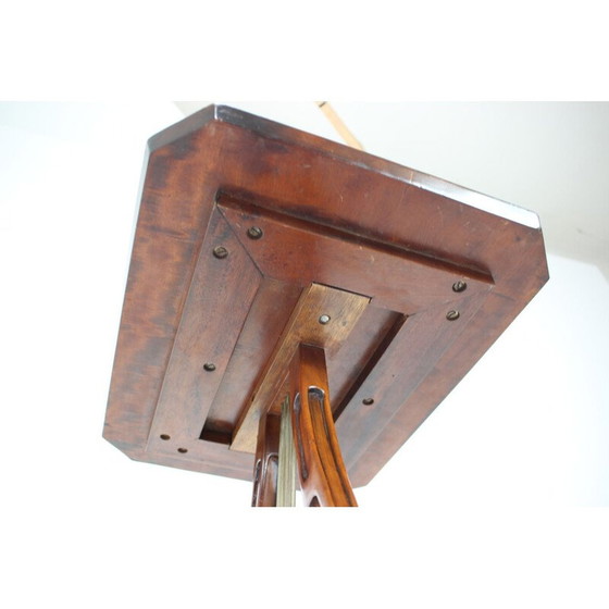 Image 1 of Vintage Art nouveau Lira mahonie bijzettafel, Tsjecho-Slowakije 1910