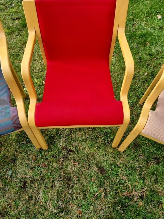 Image 1 of 1-10X Design stapelstoelen eetkamerstoel vintage multiplex Stendig Co, Scandinavisch ontwerp