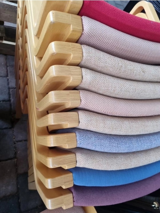 Image 1 of 1-10X Design stapelstoelen eetkamerstoel vintage multiplex Stendig Co, Scandinavisch ontwerp