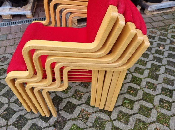Image 1 of 1-10X Design stapelstoelen eetkamerstoel vintage multiplex Stendig Co, Scandinavisch ontwerp