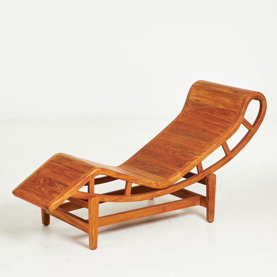 Image 1 of Teakhouten chaise longue