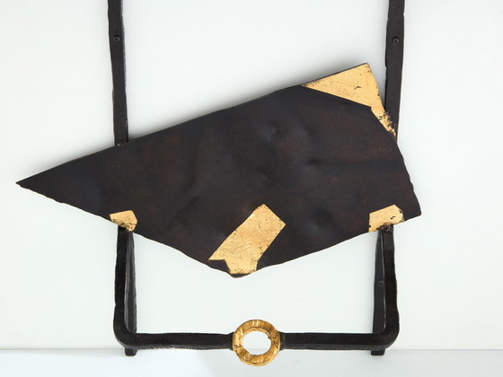 Image 1 of Jean-Jacques Argueyrolles Brutalistische consoletafels smeedijzer 1990