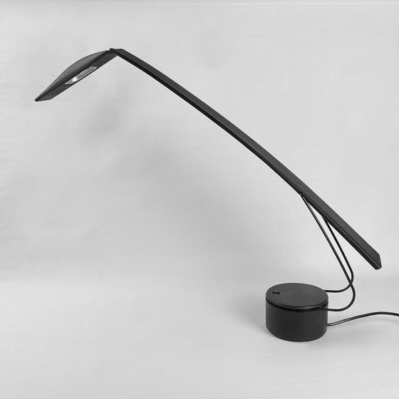 Image 1 of Vintage lamp in zwart polycarbonaat en metaal van Mario Barbaglia en Marco Colombo voor Paf Studio, Italië 1980