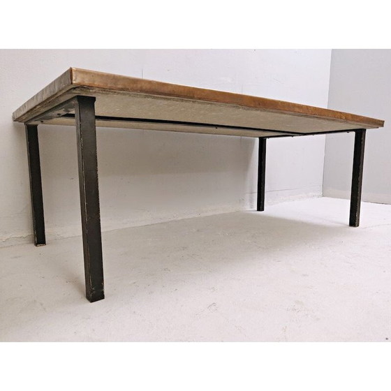 Image 1 of Vintage messing en keramische salontafel, 1968