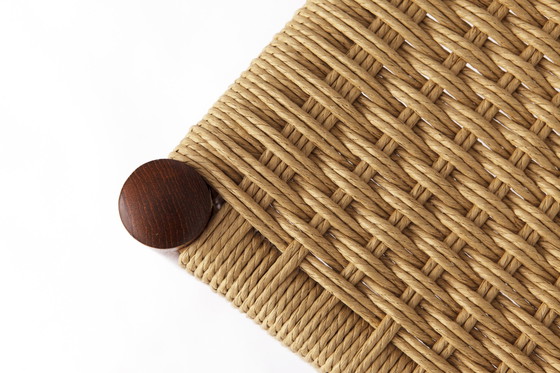 Image 1 of 2 eetkamerstoelen 1960S - Deens, Teak, Papercord Zittingen