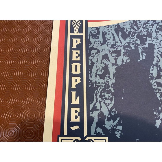 Image 1 of Vintage handgemaakte poster van president Barack Obama door Shepard Fairey, 2008