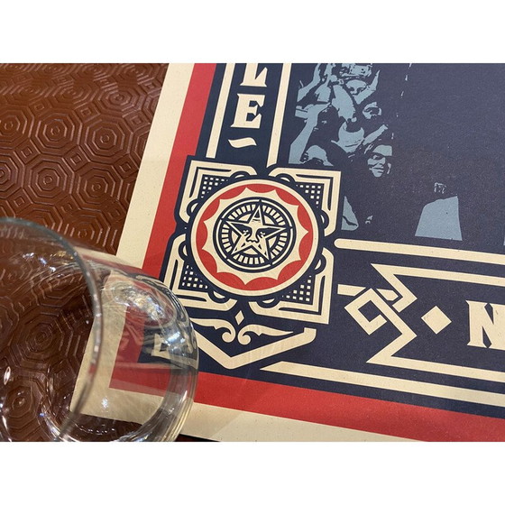 Image 1 of Vintage handgemaakte poster van president Barack Obama door Shepard Fairey, 2008