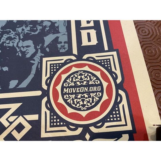 Image 1 of Vintage handgemaakte poster van president Barack Obama door Shepard Fairey, 2008