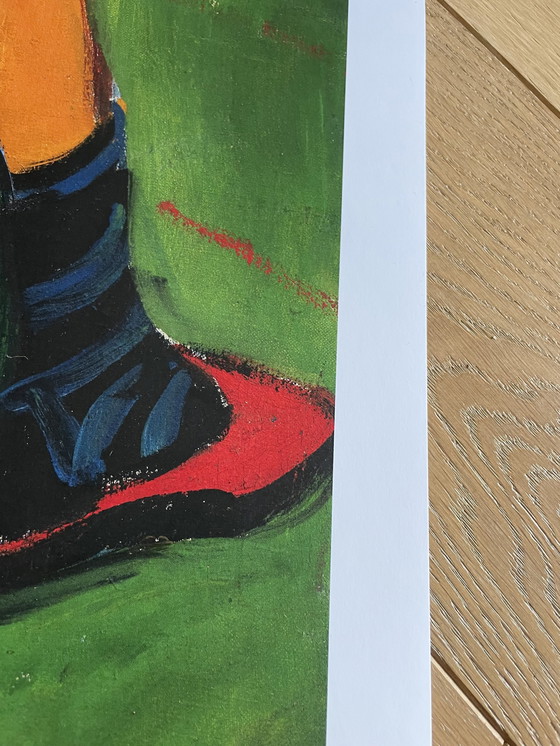 Image 1 of Ernst Ludwig Kirchner (1880-1938), kunstenaar, 1910, originele tentoonstellingsaffiche Zweden, copyright Ernst Ludwig Kirchner