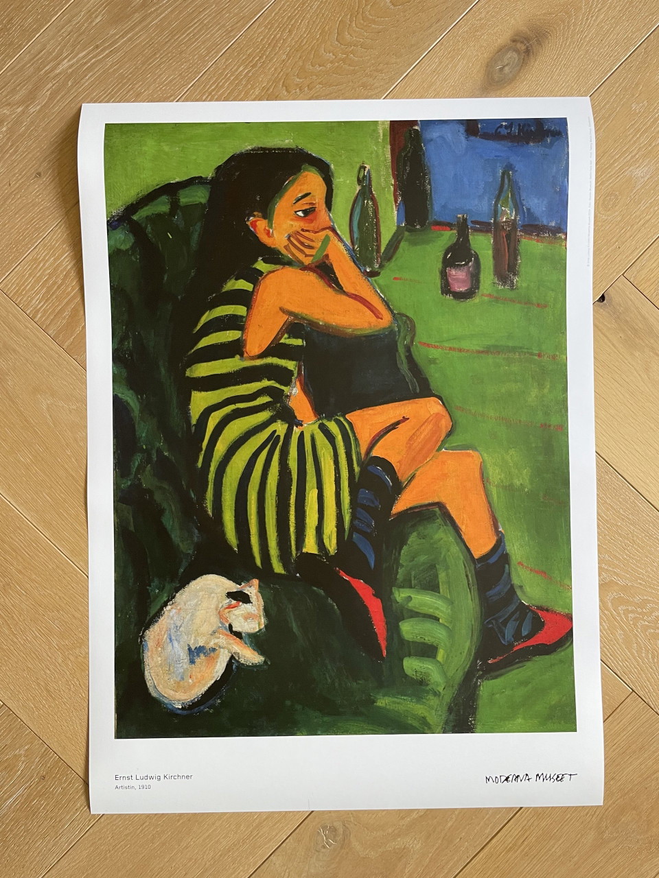 Ernst Ludwig Kirchner (1880-1938), kunstenaar, 1910, originele