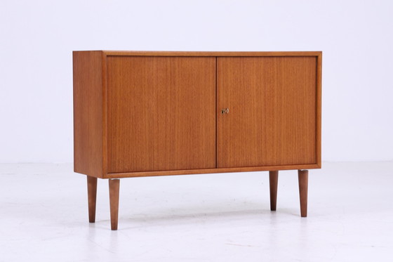 Image 1 of Smalle WK teak ladekast | Mid Century kast | Vintage ladekast retro 60s hal hout