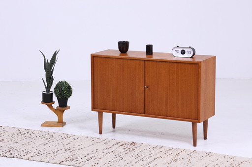 Smalle WK teak ladekast | Mid Century kast | Vintage ladekast retro 60s hal hout