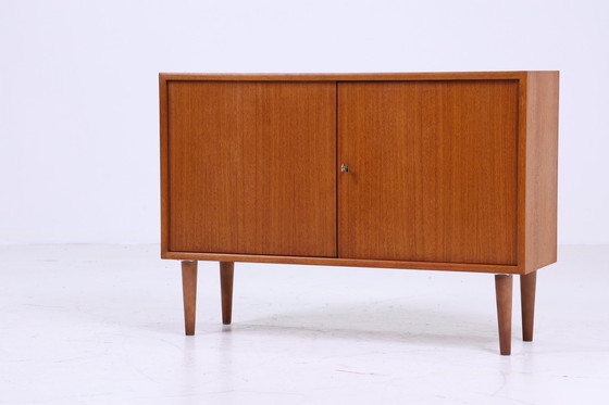 Image 1 of Smalle WK teak ladekast | Mid Century kast | Vintage ladekast retro 60s hal hout