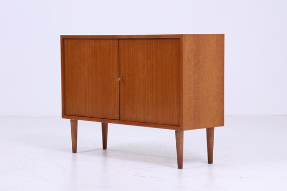 Image 1 of Smalle WK teak ladekast | Mid Century kast | Vintage ladekast retro 60s hal hout