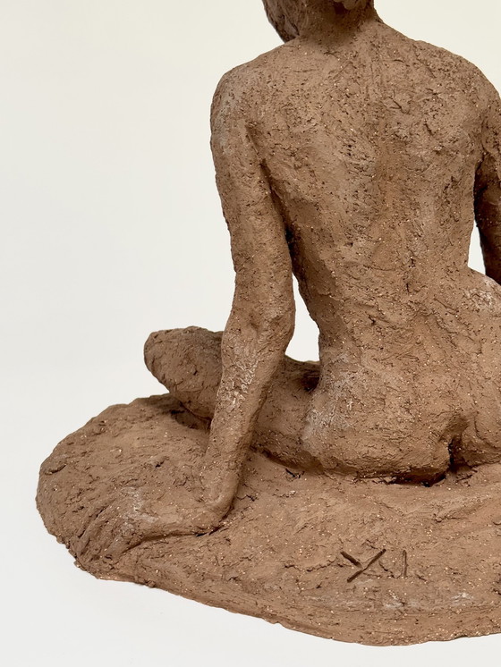 Image 1 of Yolande Ide (1931) - Terracotta sculptuur " Nicole "