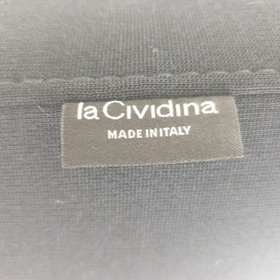 Image 1 of Vintage Osaka 3-zits stalen sofa van Pierre Paulin voor La Cividina, Italië 1967