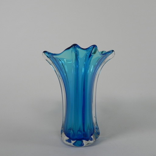 Glazen Vintage Murano Vaas, Jaren 50