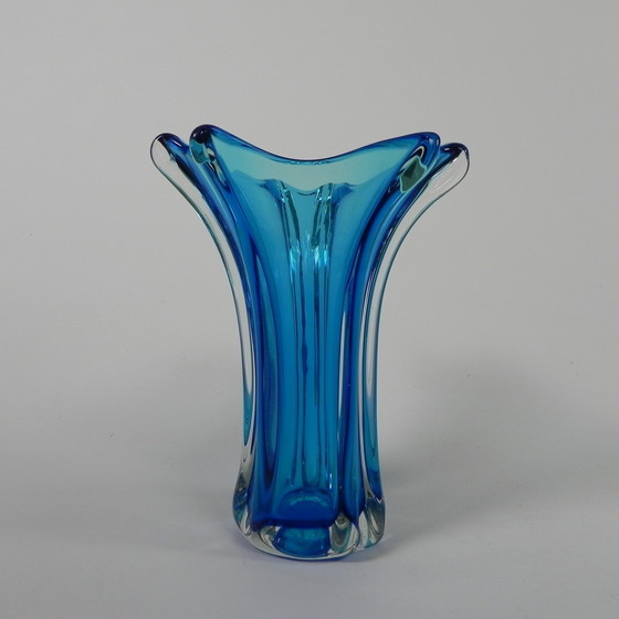 Image 1 of Glazen Vintage Murano Vaas, Jaren 50