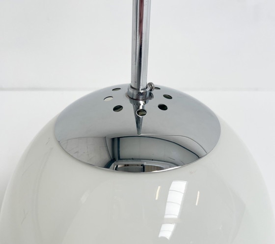 Image 1 of Opaalglazen Delta Plafondlamp van Louis Poulsen, 1960’s