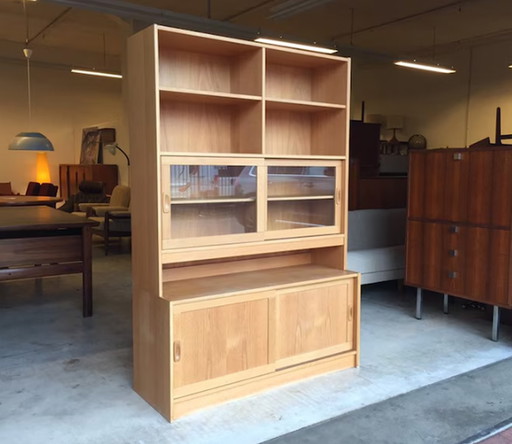 Mid Century boekenplank eiken