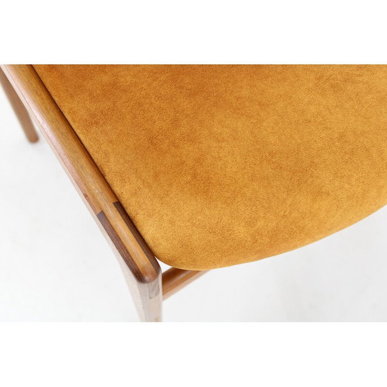 Image 1 of Paar Deense vintage teakhouten eetkamerstoelen, jaren 1960