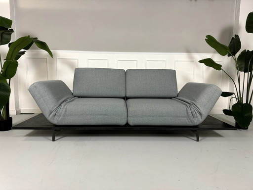 Rolf Benz Aura 388 Functie Sofa Stof Blauw Bankstel