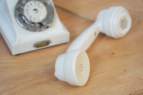 Image 1 of Vintage 1940 Ericsson bakelieten draaischijf - Industrieel ontwerp