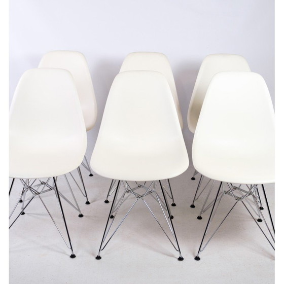 Image 1 of Vintage witte kunststof Dsr stoel van Charles en Ray Eames, jaren 1948