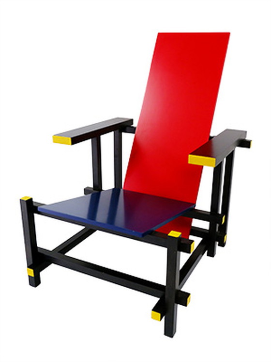 Image 1 of Gerrit Rietveld Rood & Blauwe Stoel