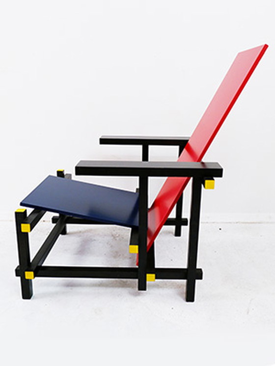 Image 1 of Gerrit Rietveld Rood & Blauwe Stoel