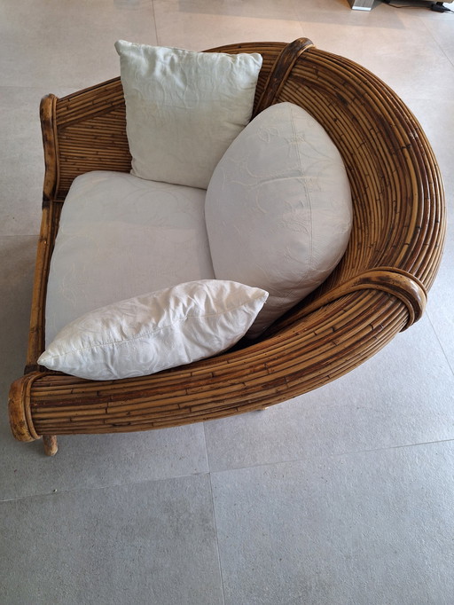 Handgemaakte Rotan Fauteuil