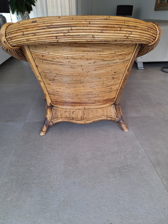 Image 1 of Handgemaakte Rotan Fauteuil