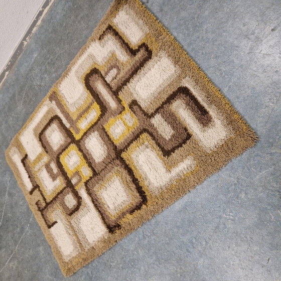 Image 1 of Vintage Vloerkleed Wolle Kleedje Jaren 60 