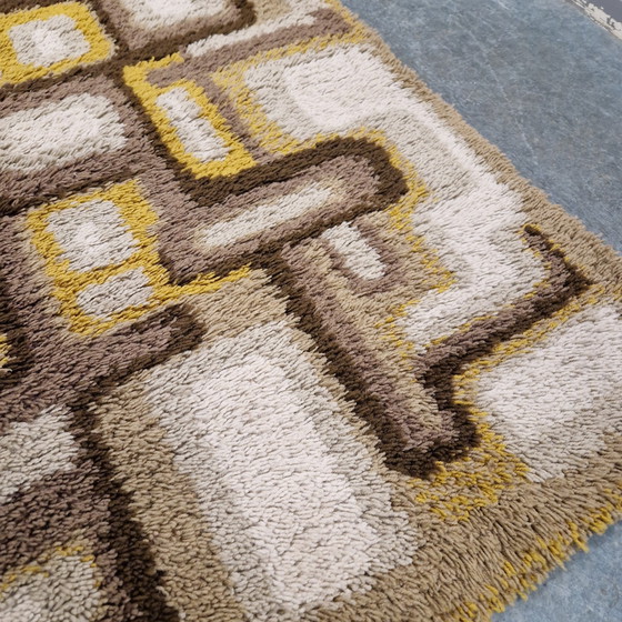 Image 1 of Vintage Vloerkleed Wolle Kleedje Jaren 60 