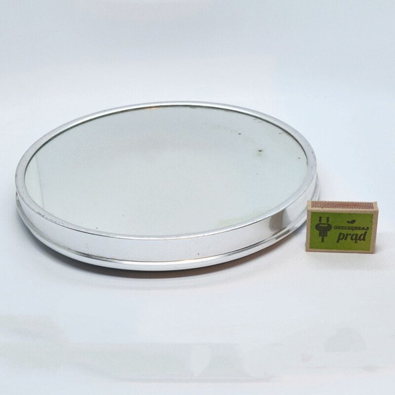 Image 1 of Vintage draaibaar dienblad spiegel cakevorm, Duitsland 1960