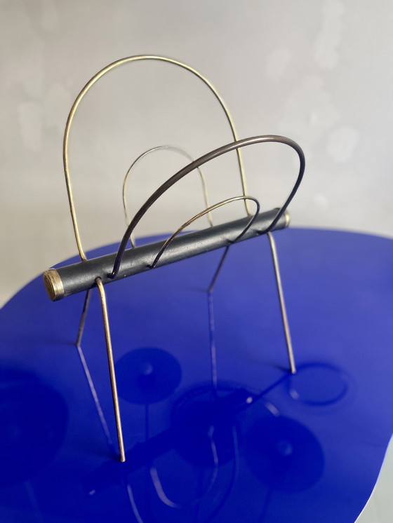 Image 1 of Vintage tijdschriftenrek van Carl Aubock