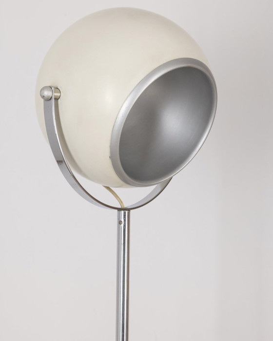 Image 1 of Vintage 70S Witte Verstelbare Vloerlamp Italiaans Ontwerp