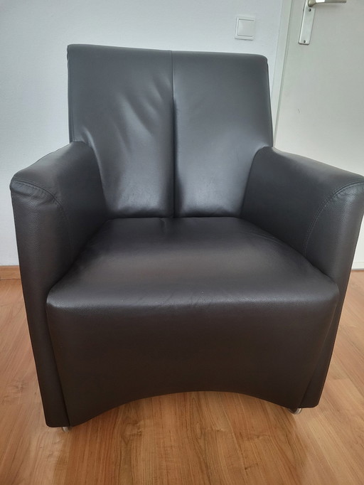 Leolux Galathea fauteuil zwart