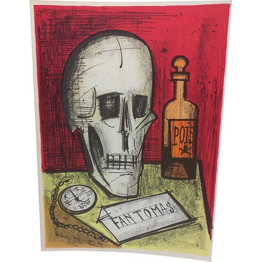 Vintage litho "Poison" door Bernard Buffet voor Mourlot, 1967