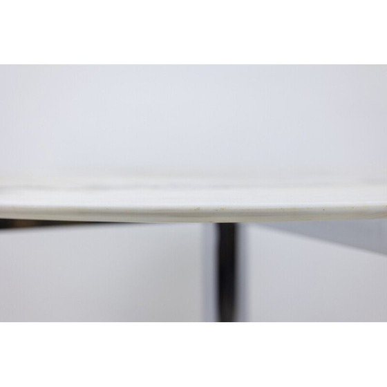 Image 1 of Vintage marmeren en metalen eettafel door Florence Knoll voor Knoll, VS 1960