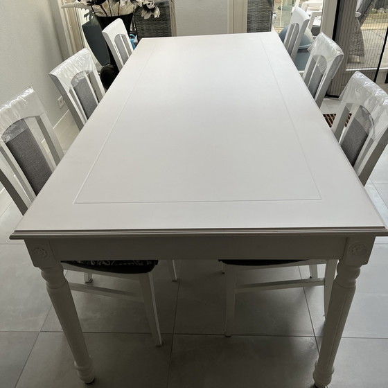 Image 1 of Goossens tafel + 6x stoel