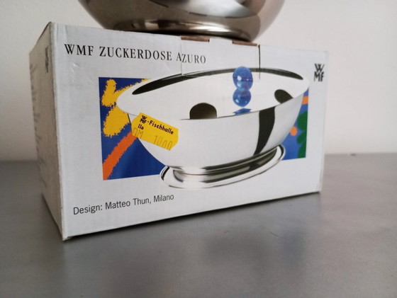 Image 1 of Matteo Thun Postmoderne Wmf 'Azuro' Suikerpot 1986